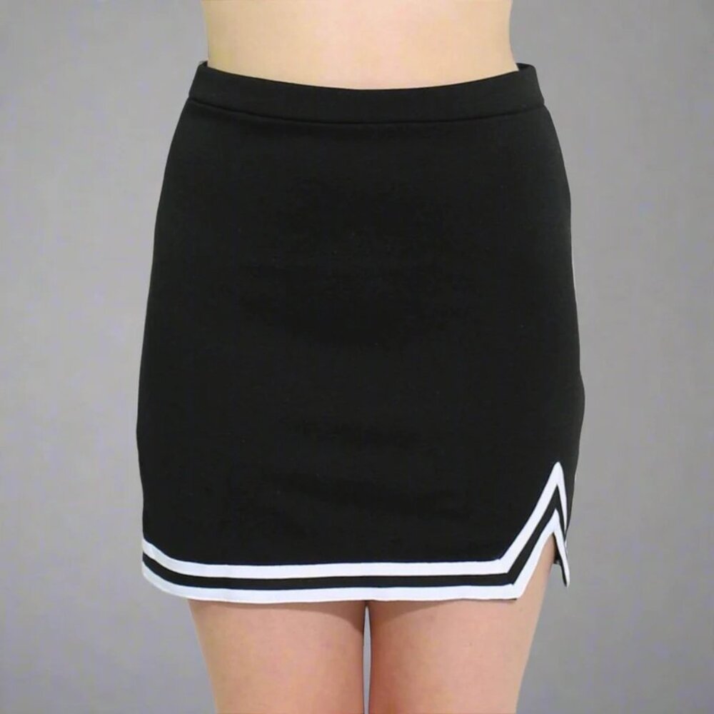 NEW Danzcue Girl's A-Line Cheerleading Skirt Black Sizes XS to Medium